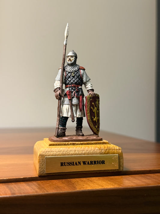 Kievan Rus Warrior – 12th Century Hand-Painted 54mm Collectible Metal Figurine (1:32 Scale)
