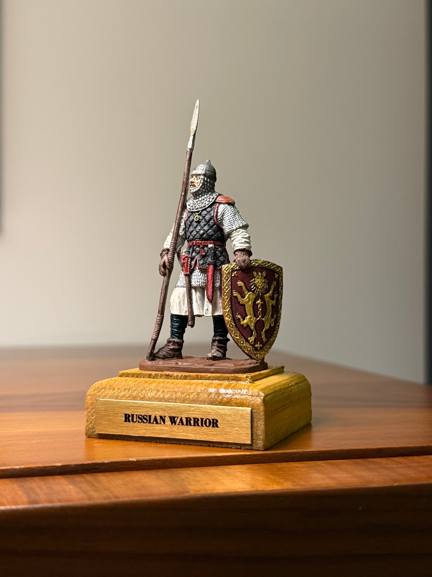 Kievan Rus Warrior – 12th Century Hand-Painted 54mm Collectible Metal Figurine (1:32 Scale)