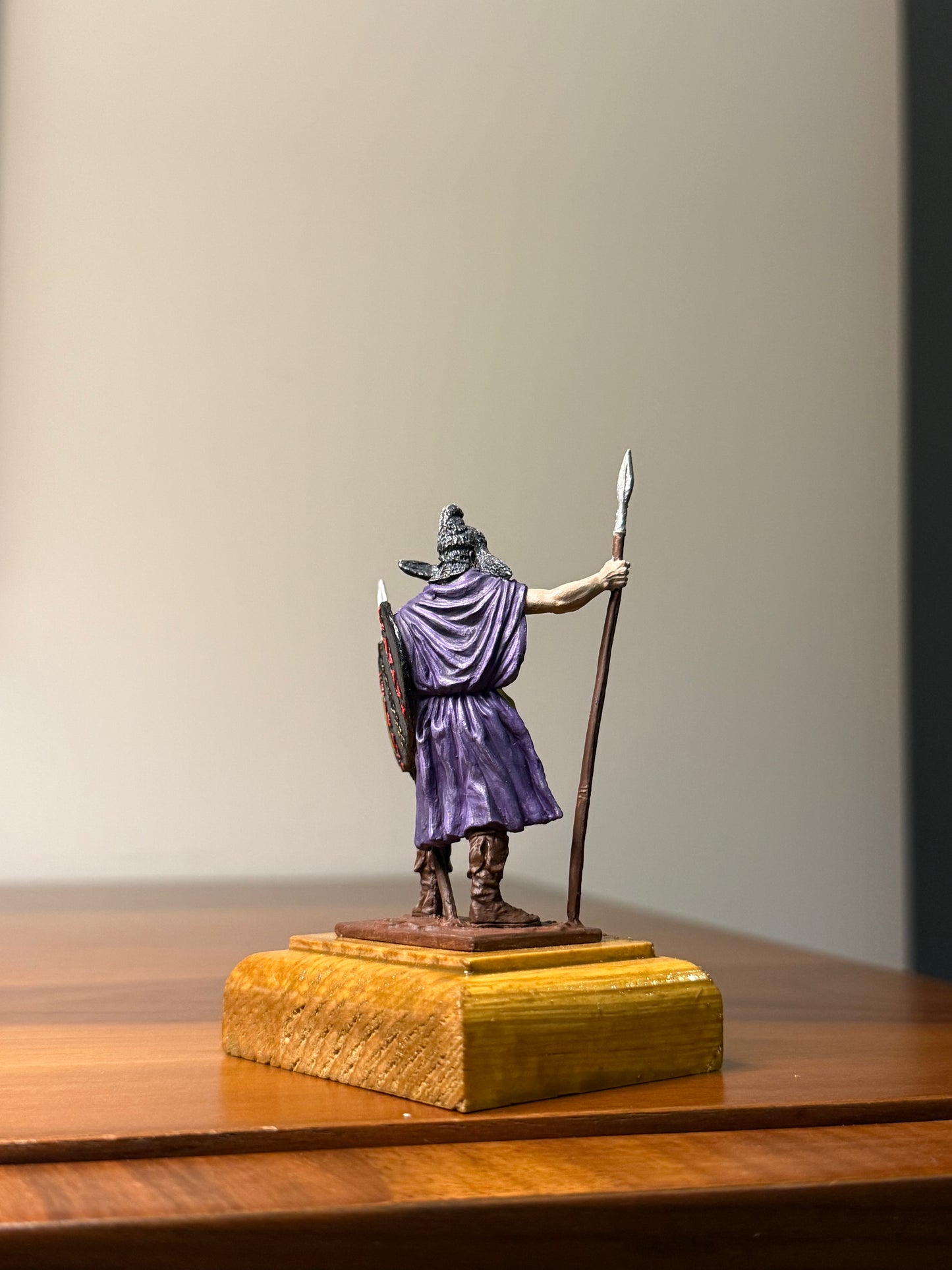 Thracian Peltast – 5th Century BCE Hand-Painted 54mm Collectible Metal Figurine (1:32 Scale)