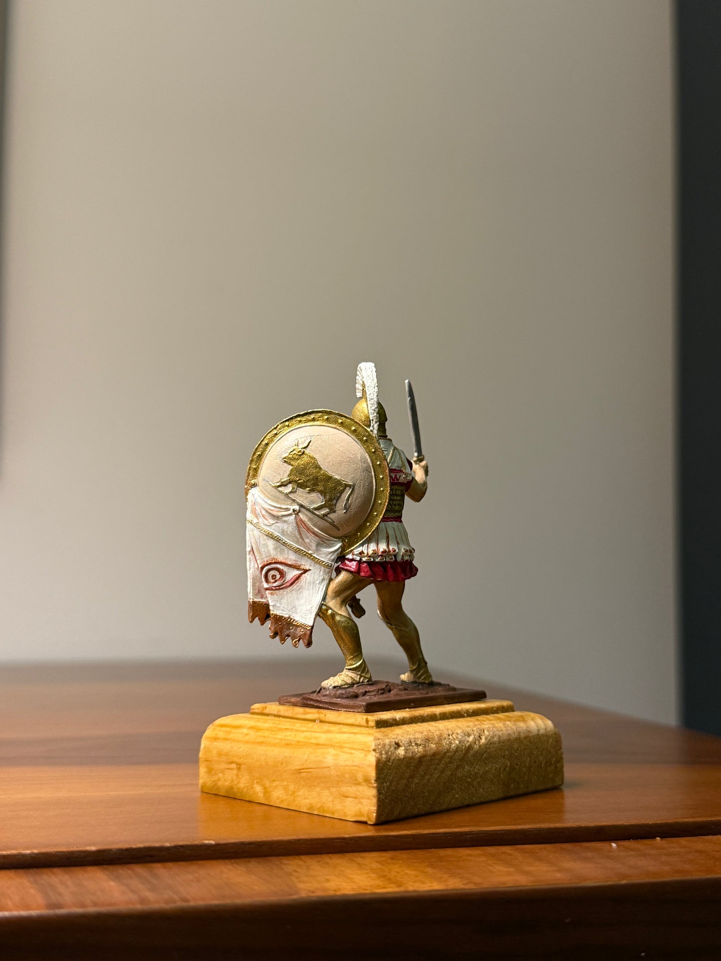 Athenian Hoplite – 5th Century BCE Hand-Painted 54mm Collectible Metal Figurine (1:32 Scale)