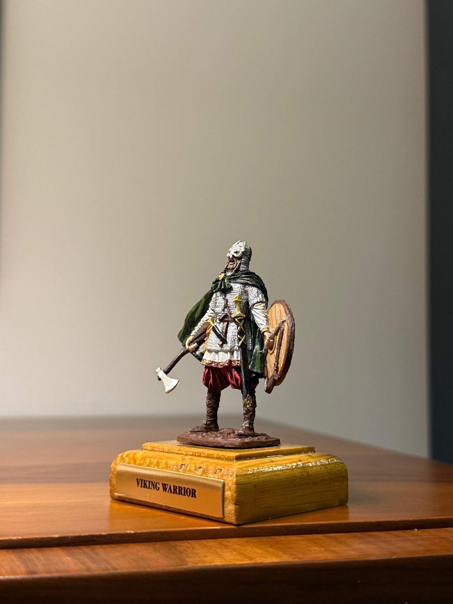Viking Warrior – 9th Century Norse Raider Hand-Painted 54mm Collectible Metal Figurine (1:32 Scale)