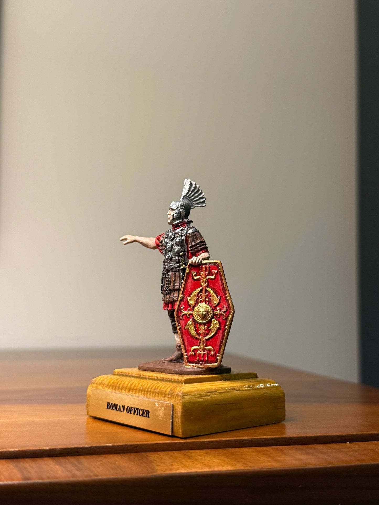 Roman Officer – 1st Century Imperial Centurion Hand-Painted 54mm Collectible Metal Figurine (1:32 Scale)