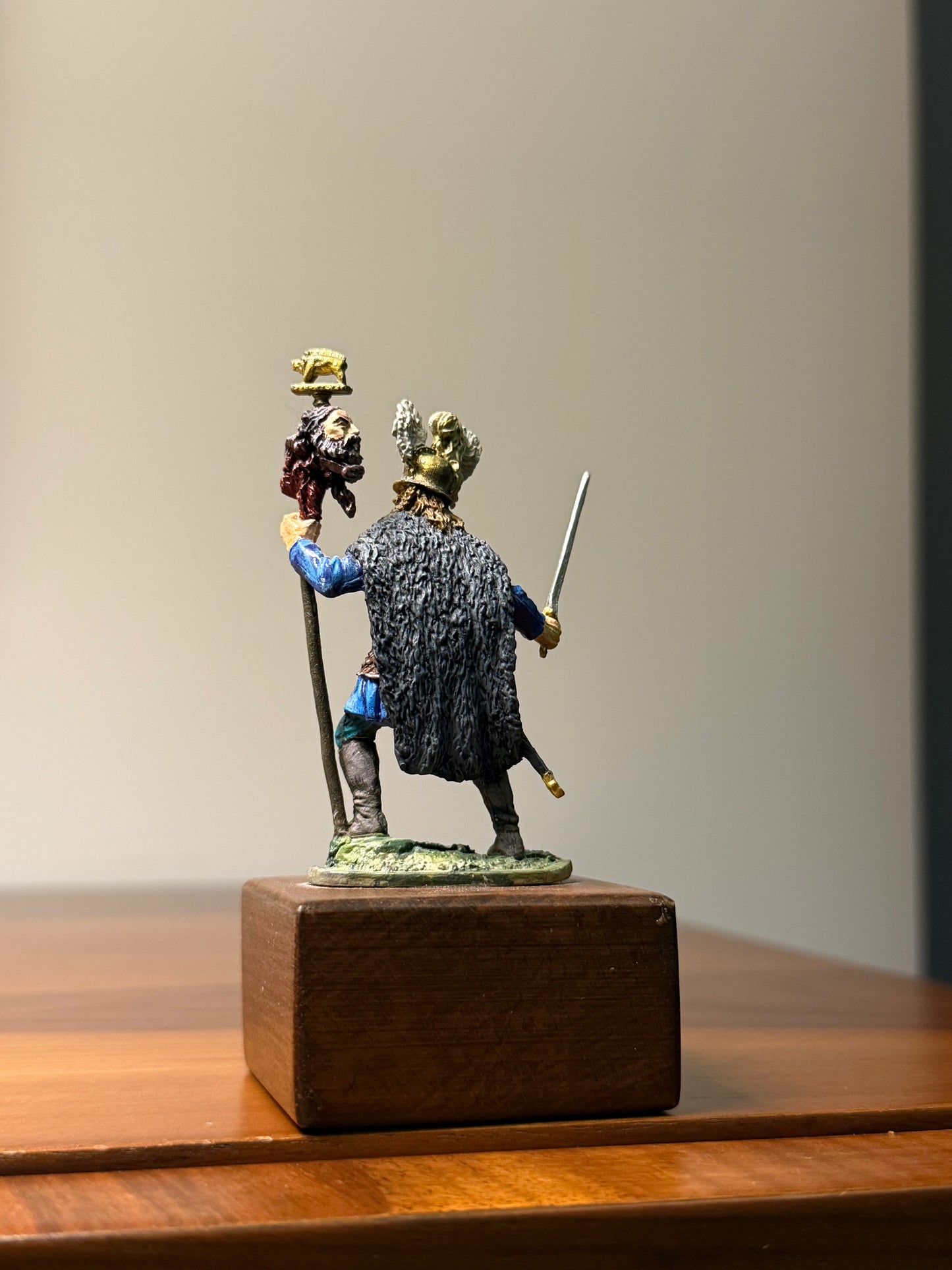 Celtic Warrior – Iron Age Hand-Painted 54mm Collectible Metal Figurine (1:32 Scale)