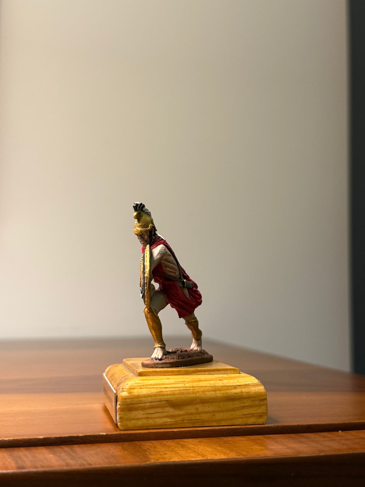 Macedonian Hoplite – 4th Century BCE Hand-Painted 54mm Collectible Metal Figurine (1:32 Scale)