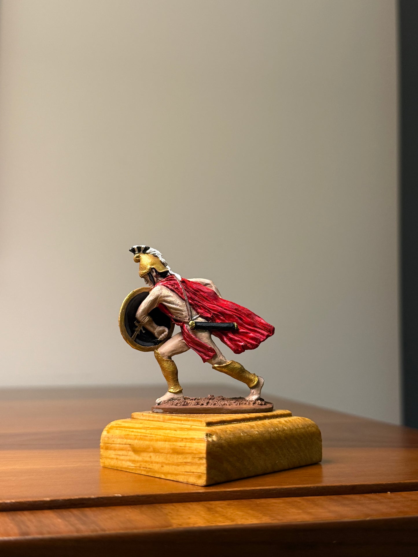 Macedonian Hoplite – 4th Century BCE Hand-Painted 54mm Collectible Metal Figurine (1:32 Scale)