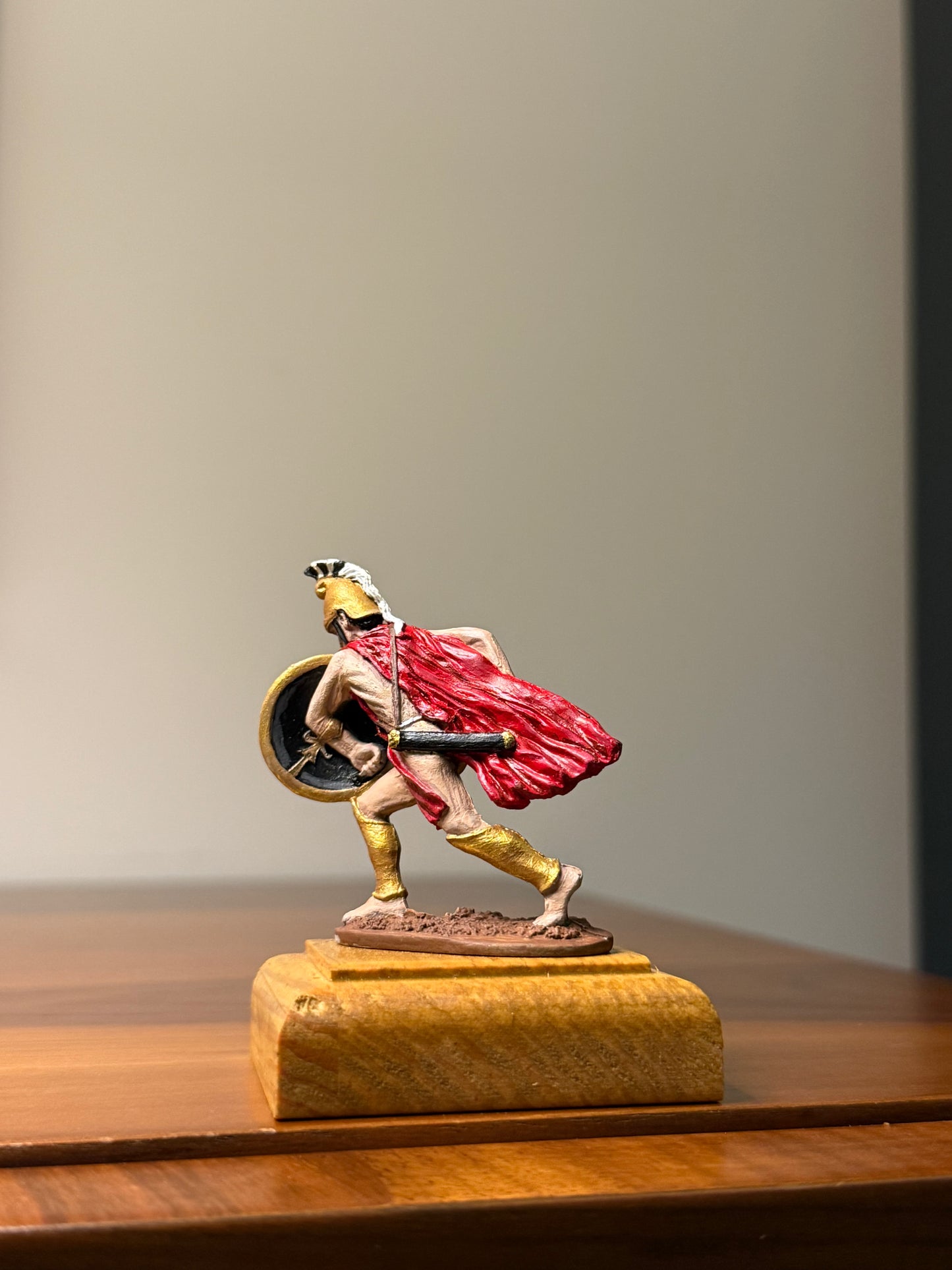 Macedonian Hoplite – 4th Century BCE Hand-Painted 54mm Collectible Metal Figurine (1:32 Scale)