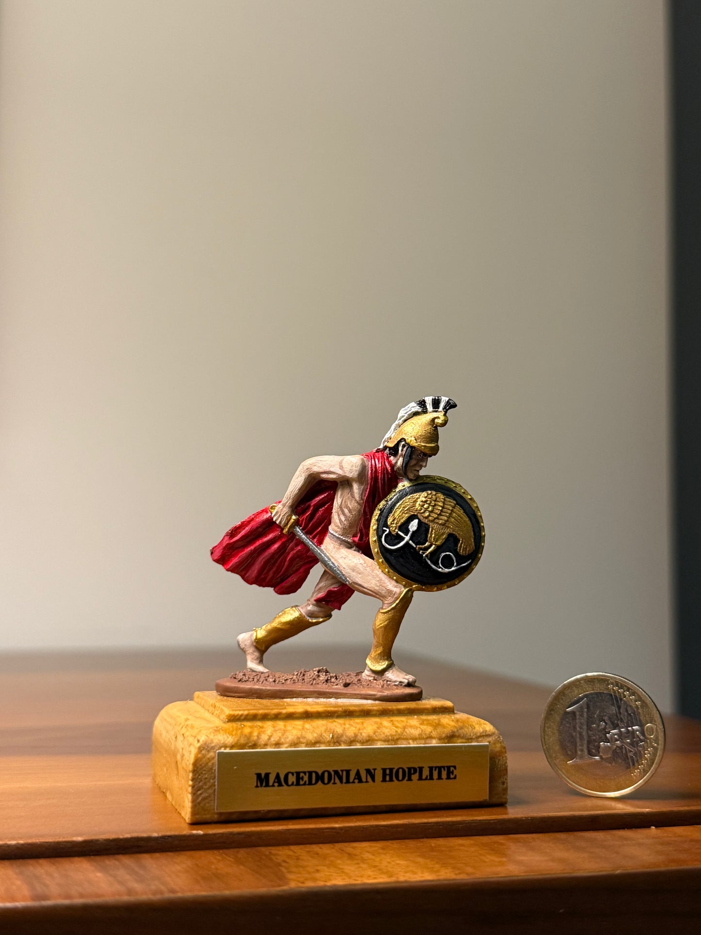 Macedonian Hoplite – 4th Century BCE Hand-Painted 54mm Collectible Metal Figurine (1:32 Scale)
