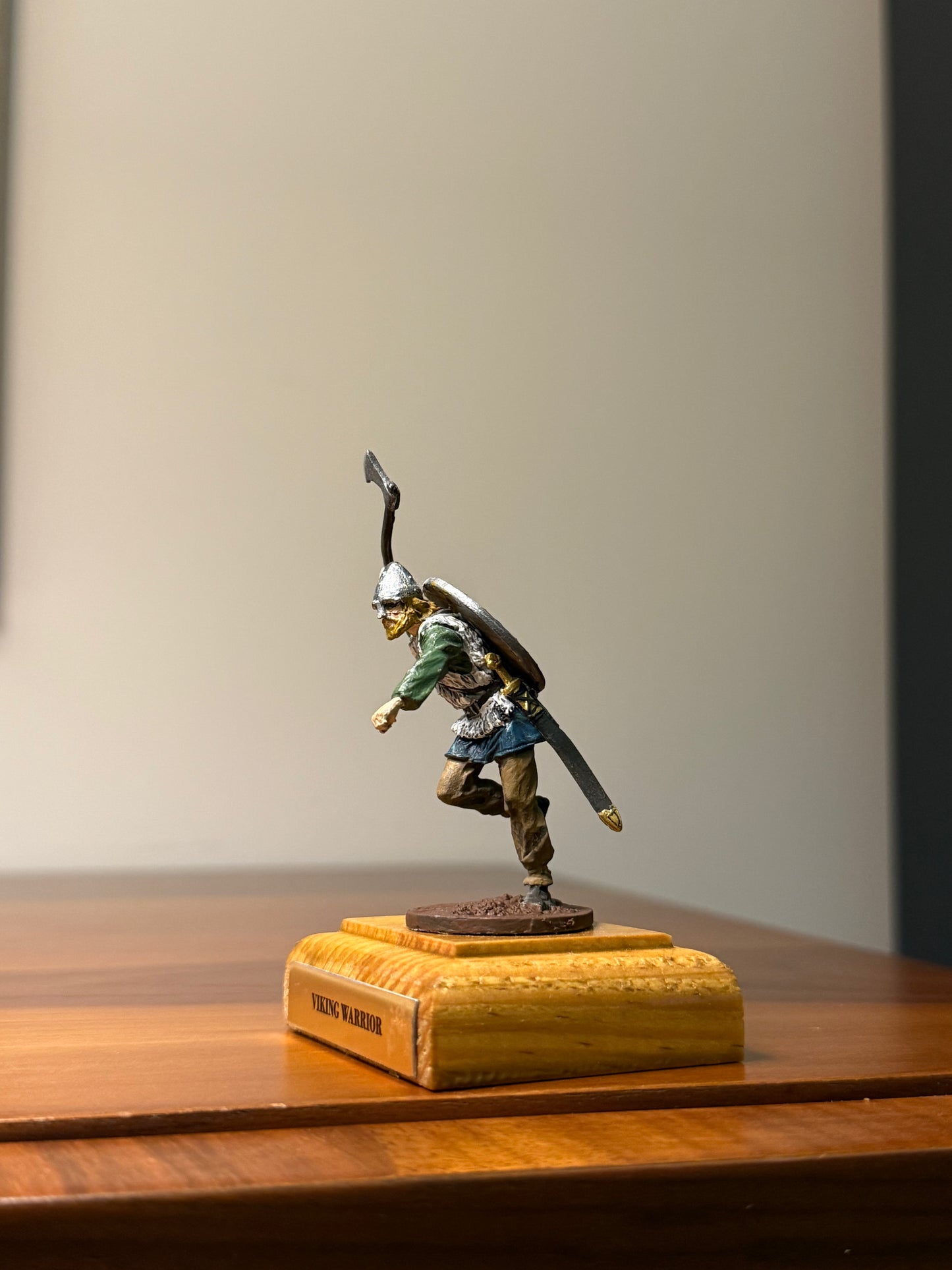 Viking Warrior – 10th Century Norse Raider Hand-Painted 54mm Collectible Metal Figurine (1:32 Scale)