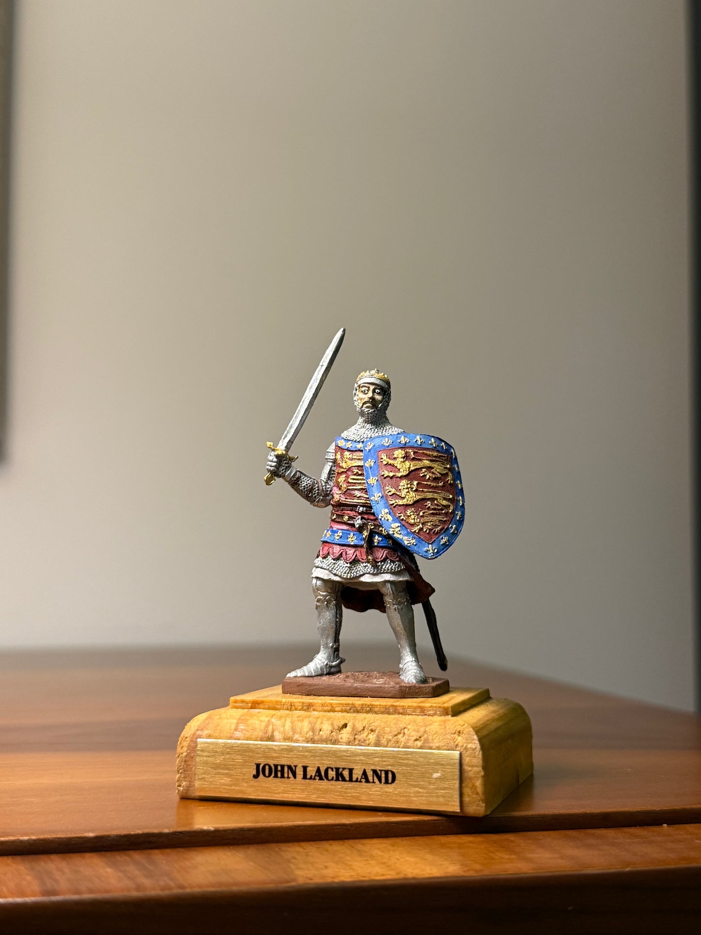 King John of England – 13th Century Hand-Painted 54mm Collectible Metal Figurine (1:32 Scale)