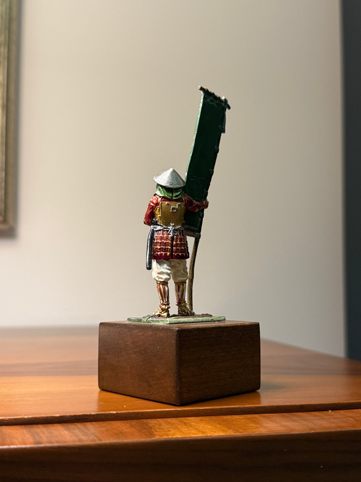 Ashigaru – Sengoku Period Japanese Foot Soldier Hand-Painted 54mm Collectible Metal Figurine (1:32 Scale)