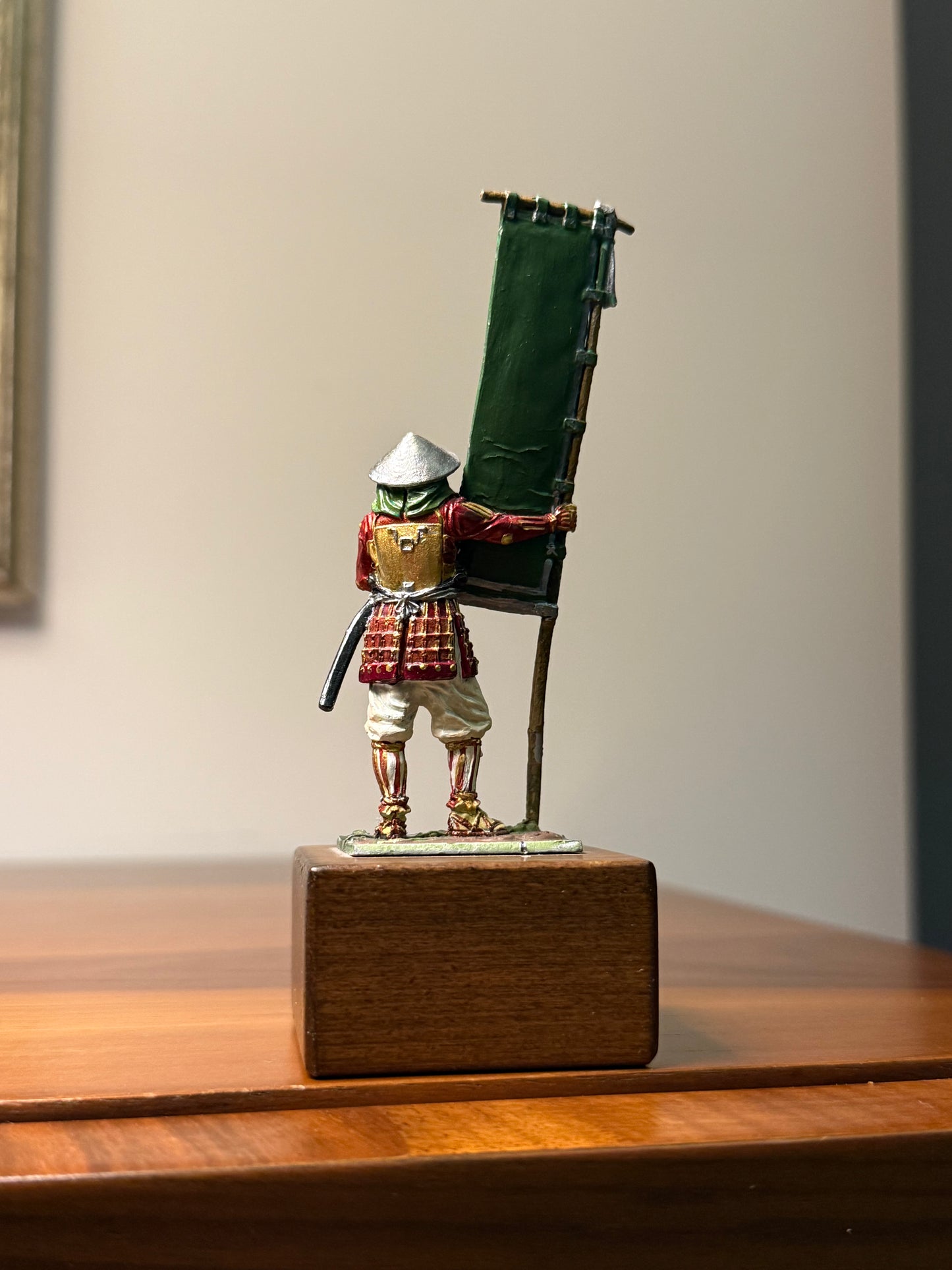 Ashigaru – Sengoku Period Japanese Foot Soldier Hand-Painted 54mm Collectible Metal Figurine (1:32 Scale)