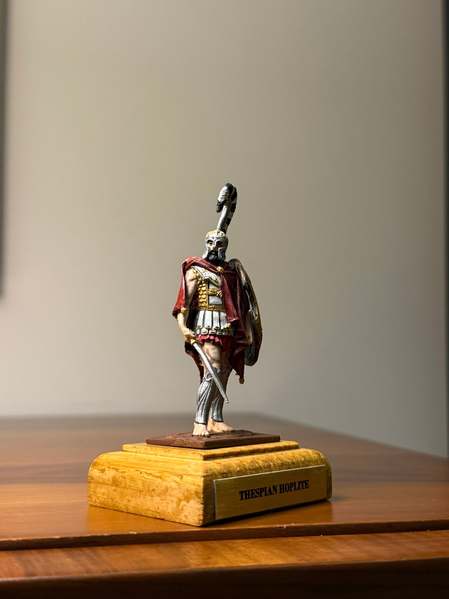 Thespian Hoplite – 5th Century BCE Greek Heavy Infantry (Hand-Painted Miniature Figure)