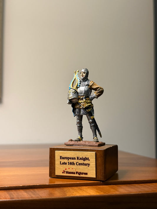 European Knight – Late 14th Century Armored Infantryman (Hand-Painted Miniature Figure)
