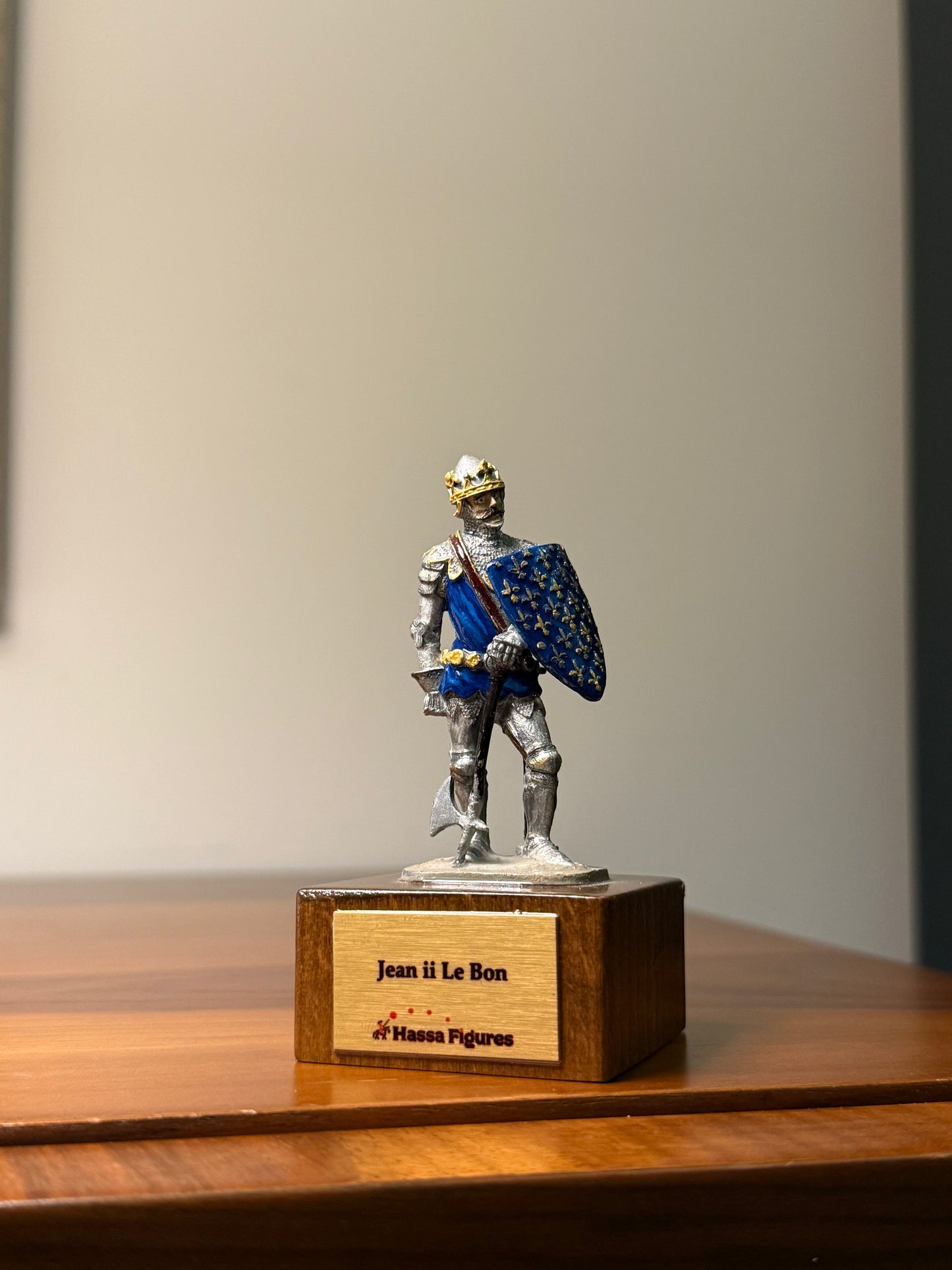 Jean II le Bon – King of France (14th Century) Hand-Painted Miniature Figure – 54 mm