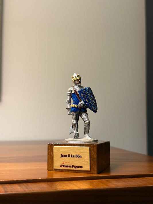 Jean II le Bon – King of France (14th Century) Hand-Painted Miniature Figure – 54 mm