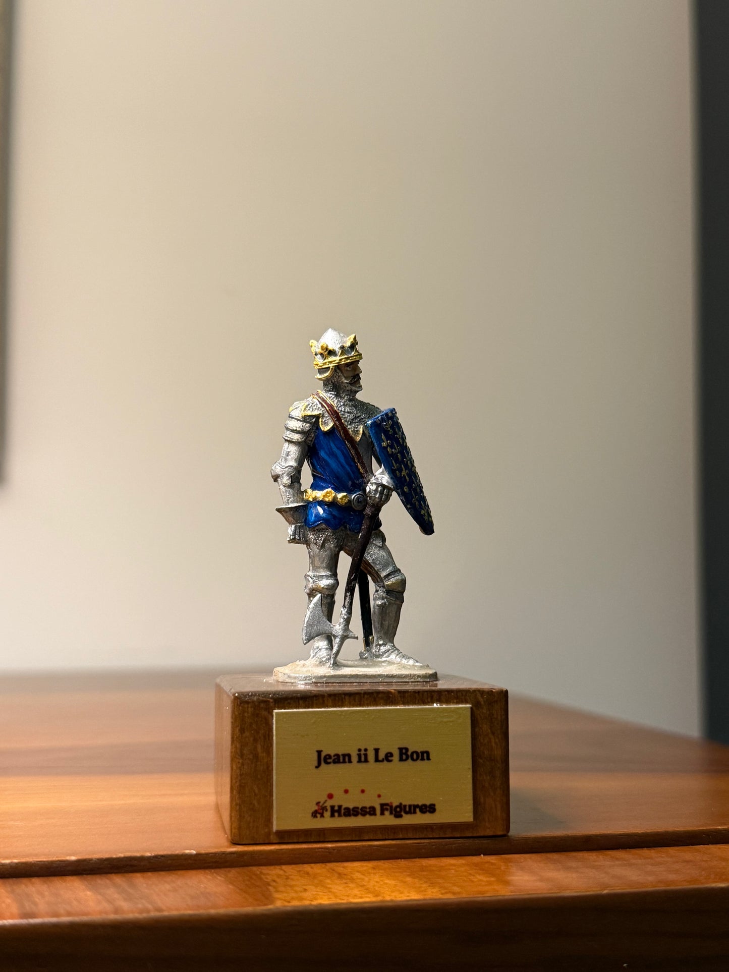 Jean II le Bon – King of France (14th Century) Hand-Painted Miniature Figure – 54 mm