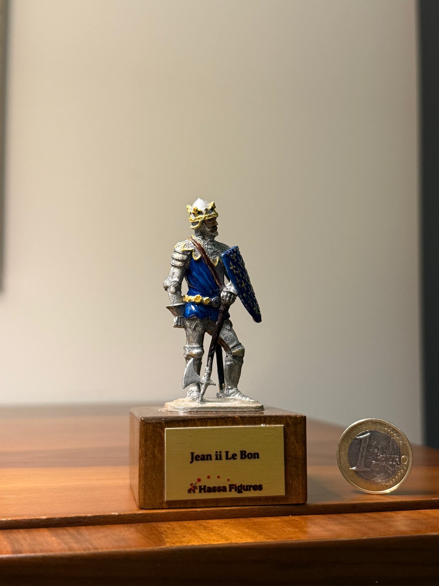 Jean II le Bon – King of France (14th Century) Hand-Painted Miniature Figure – 54 mm
