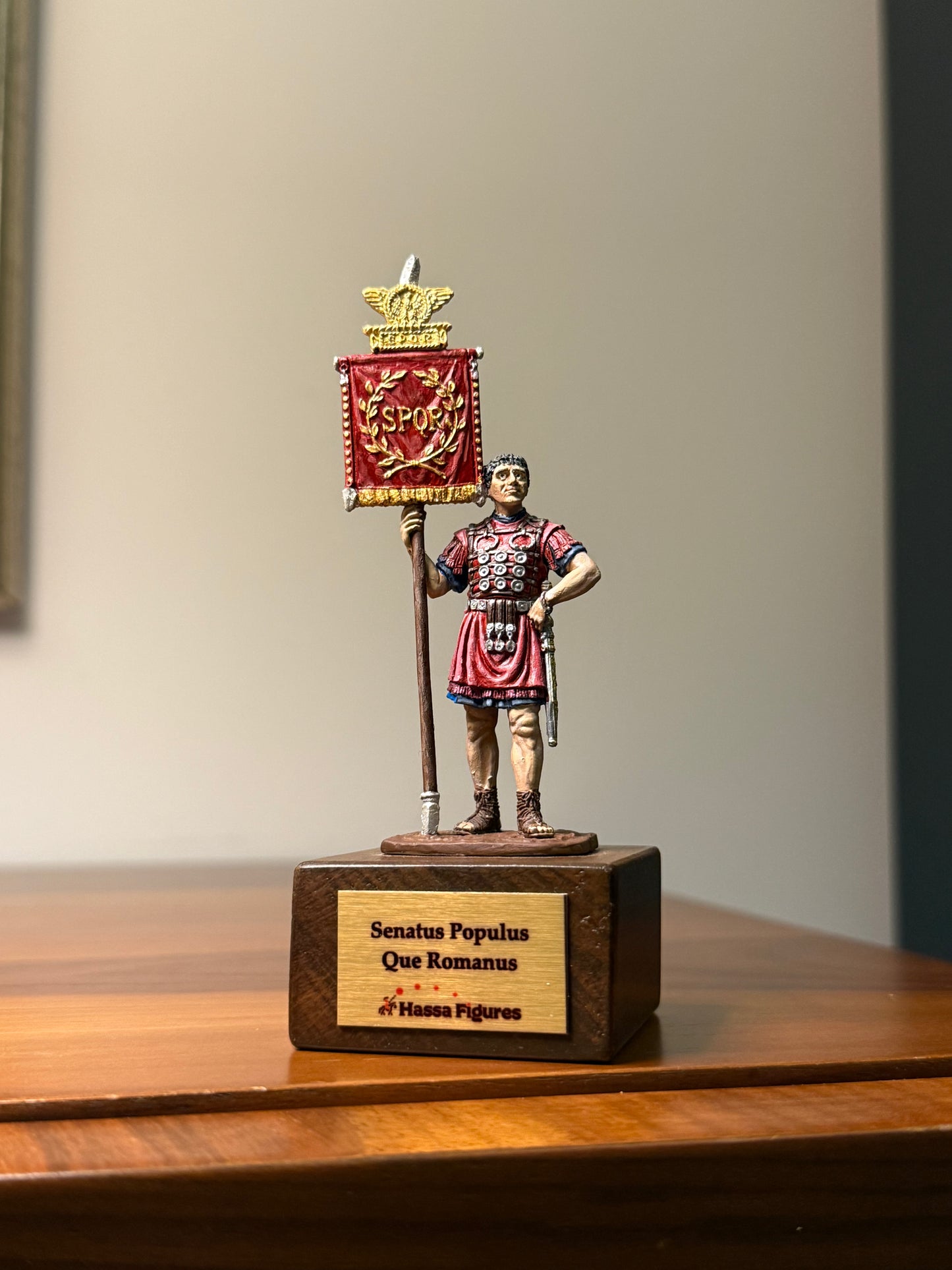 Roman Signifer – SPQR Standard Bearer (1st Century CE) Hand-Painted Miniature Figure – 54 mm