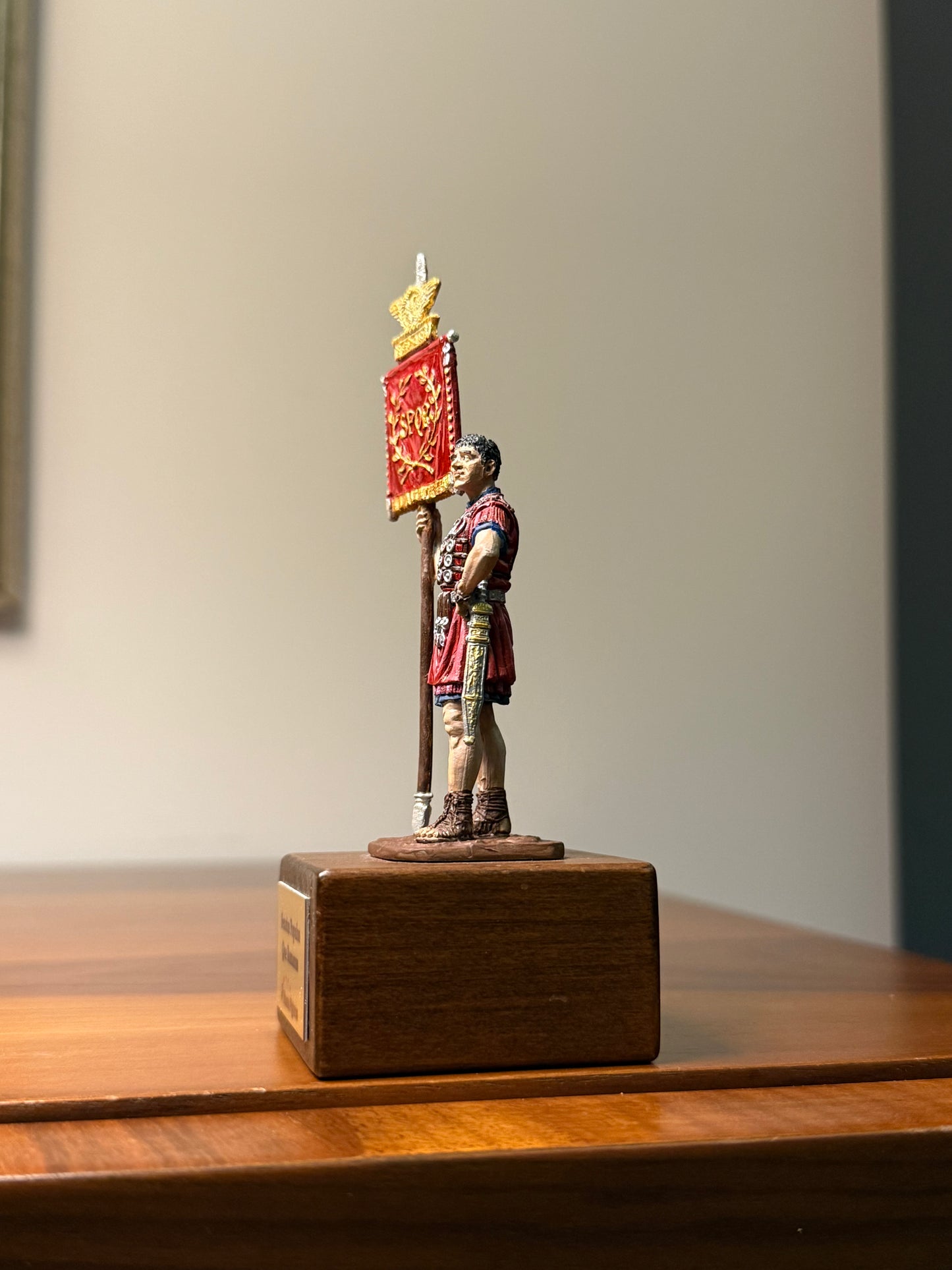 Roman Signifer – SPQR Standard Bearer (1st Century CE) Hand-Painted Miniature Figure – 54 mm