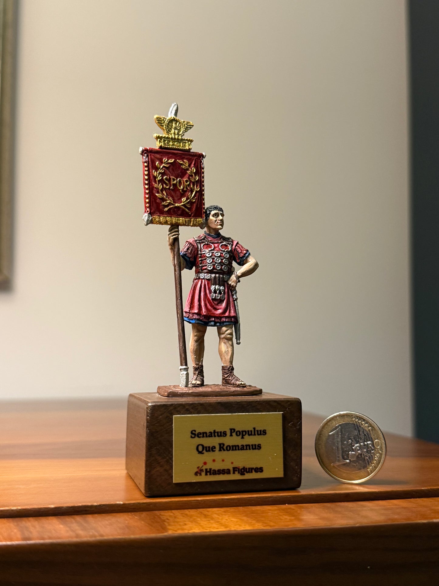 Roman Signifer – SPQR Standard Bearer (1st Century CE) Hand-Painted Miniature Figure – 54 mm