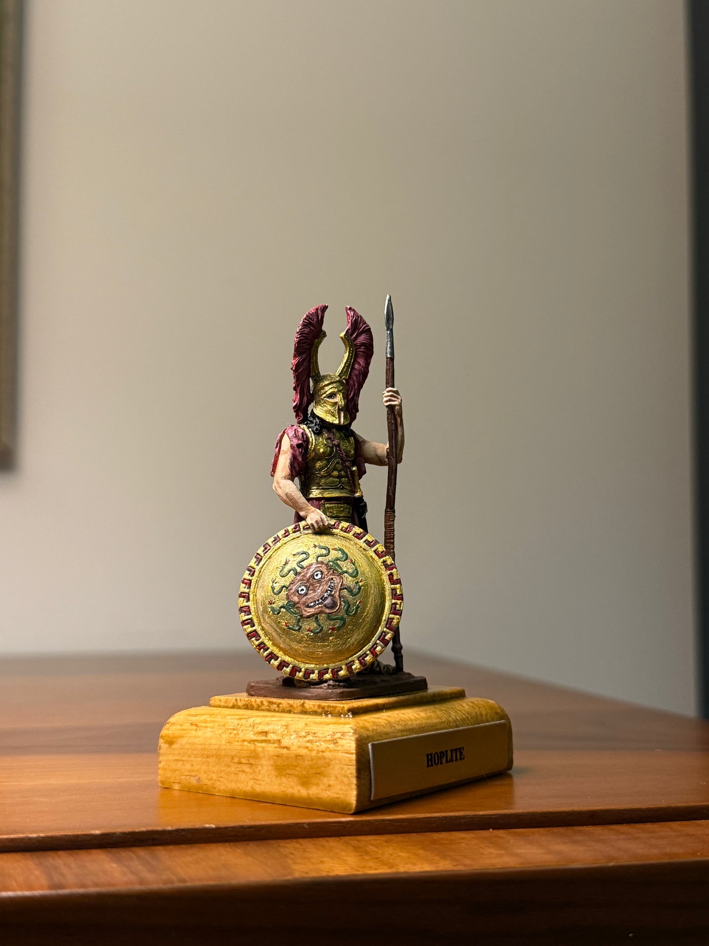 Greek Hoplite – 5th Century BCE Classical Heavy Infantry (Hand-Painted Miniature Figure) – 54 mm