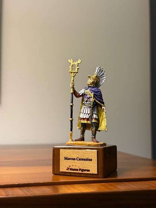 Carausius – Roman Emperor in Britain (286–293 CE) Hand-Painted Miniature Figure – 54 mm