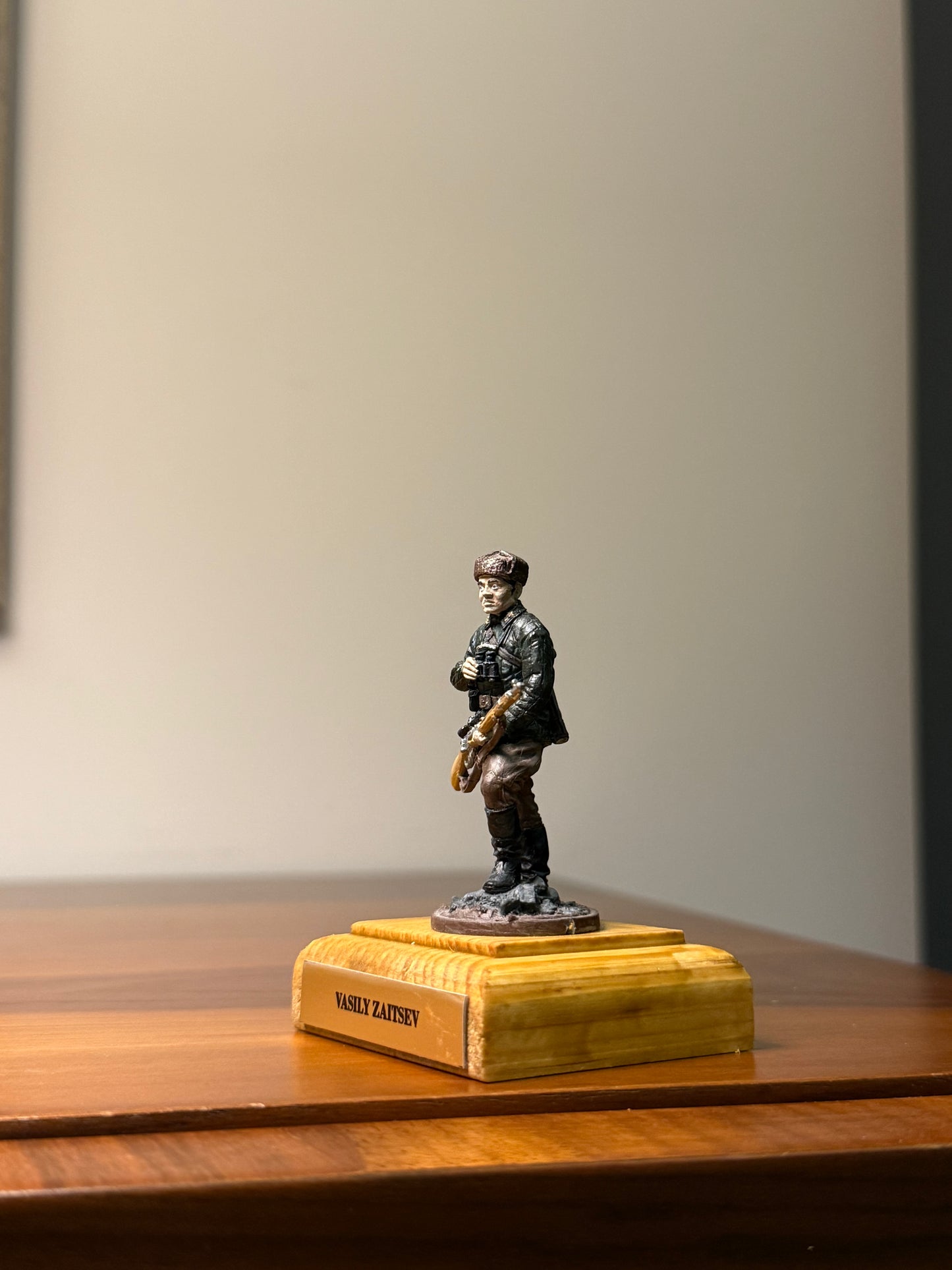 Vasily Zaitsev – WWII Soviet Sniper (Hand-Painted Miniature Figure) – 54 mm