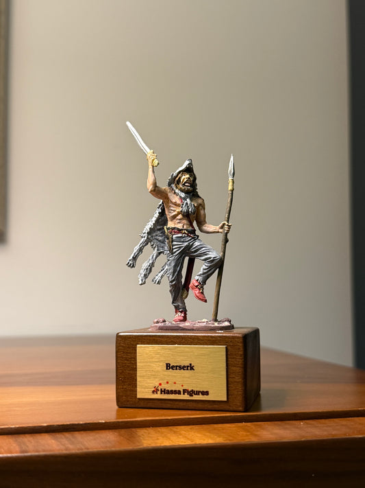 Viking Berserker – Norse Warrior (Hand-Painted Miniature Figure) – 54 mm