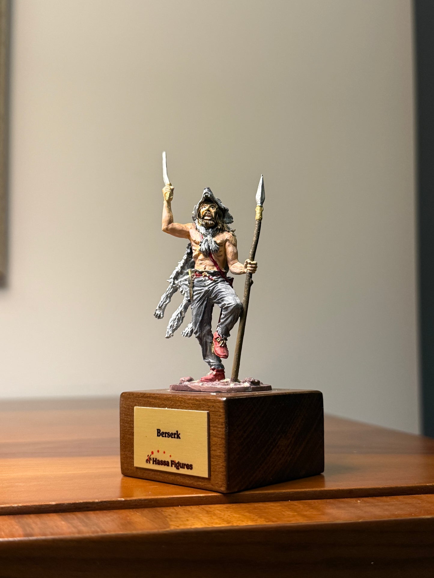 Viking Berserker – Norse Warrior (Hand-Painted Miniature Figure) – 54 mm