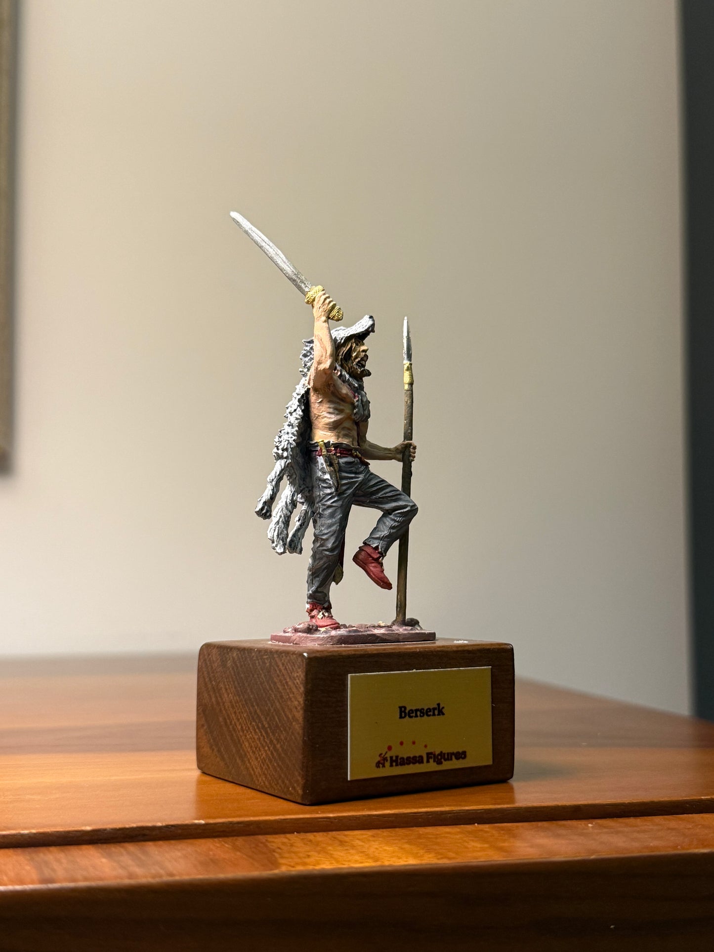 Viking Berserker – Norse Warrior (Hand-Painted Miniature Figure) – 54 mm