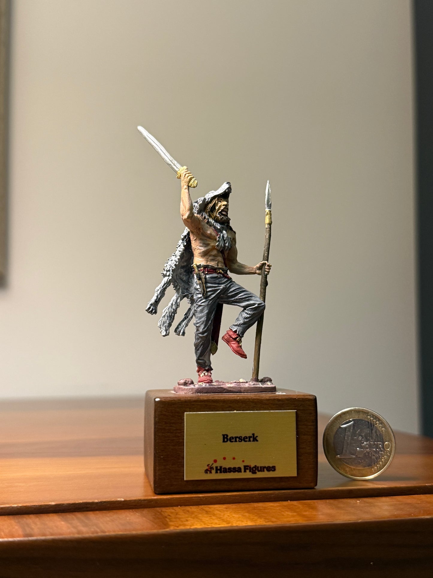 Viking Berserker – Norse Warrior (Hand-Painted Miniature Figure) – 54 mm