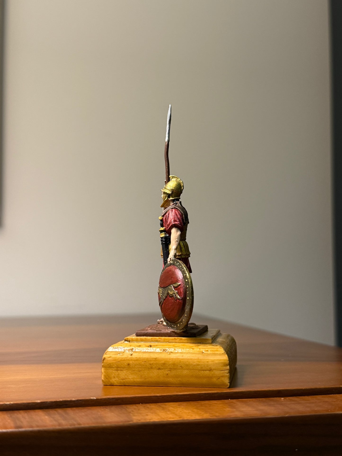 Macedonian Hoplite – Army of Alexander the Great (4th Century BCE) Hand-Painted Miniature – 54 mm