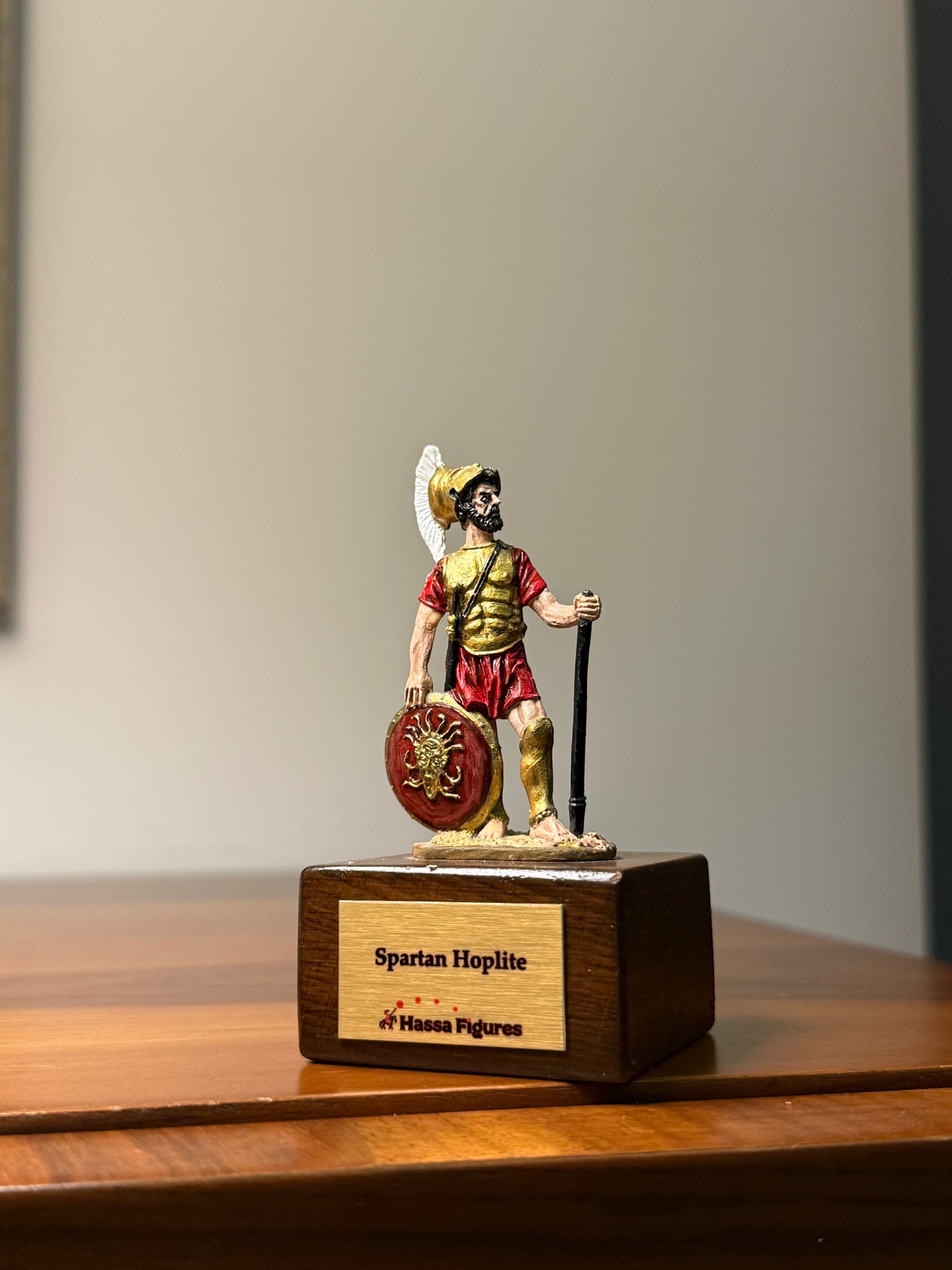 Spartan Hoplite – Warrior of Sparta (5th Century BCE) Hand-Painted Miniature Figure – 54 mm