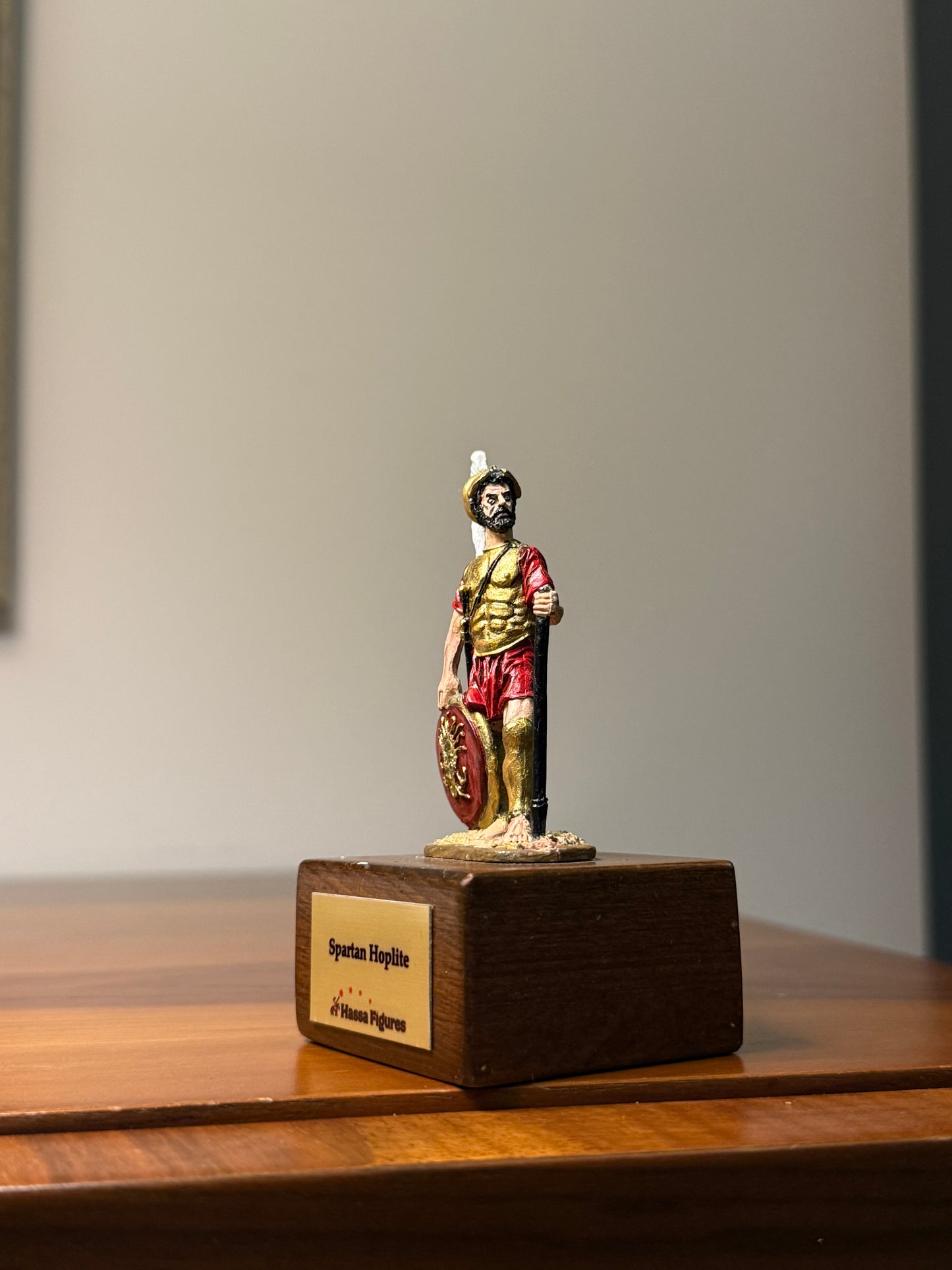 Spartan Hoplite – Warrior of Sparta (5th Century BCE) Hand-Painted Miniature Figure – 54 mm