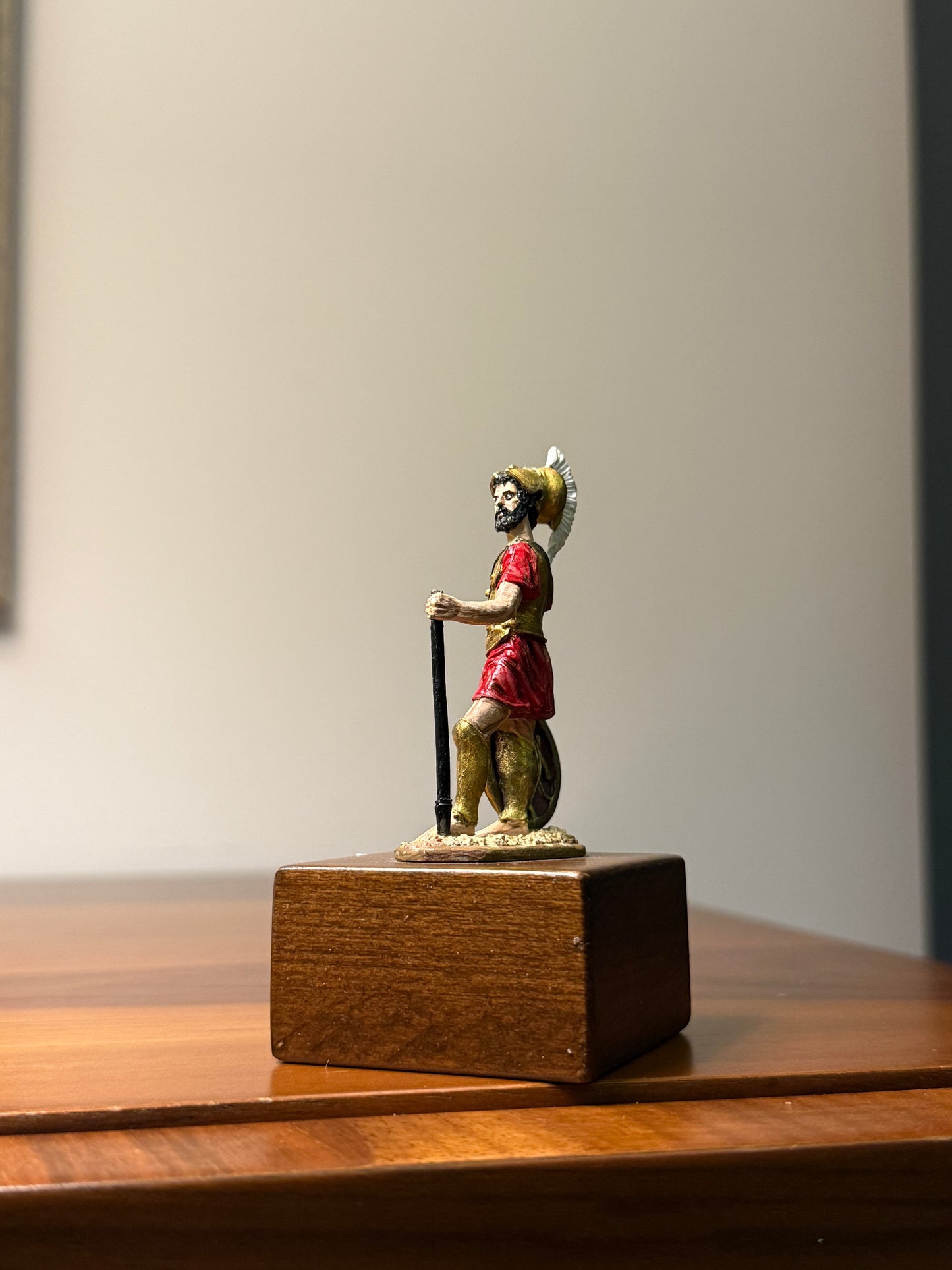 Spartan Hoplite – Warrior of Sparta (5th Century BCE) Hand-Painted Miniature Figure – 54 mm