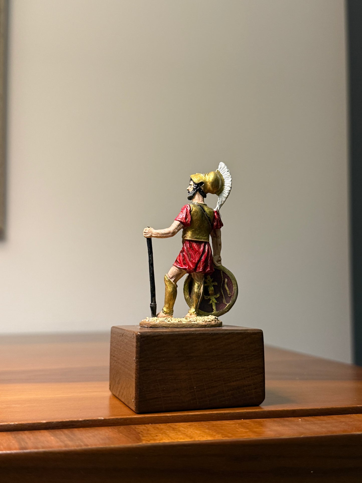 Spartan Hoplite – Warrior of Sparta (5th Century BCE) Hand-Painted Miniature Figure – 54 mm
