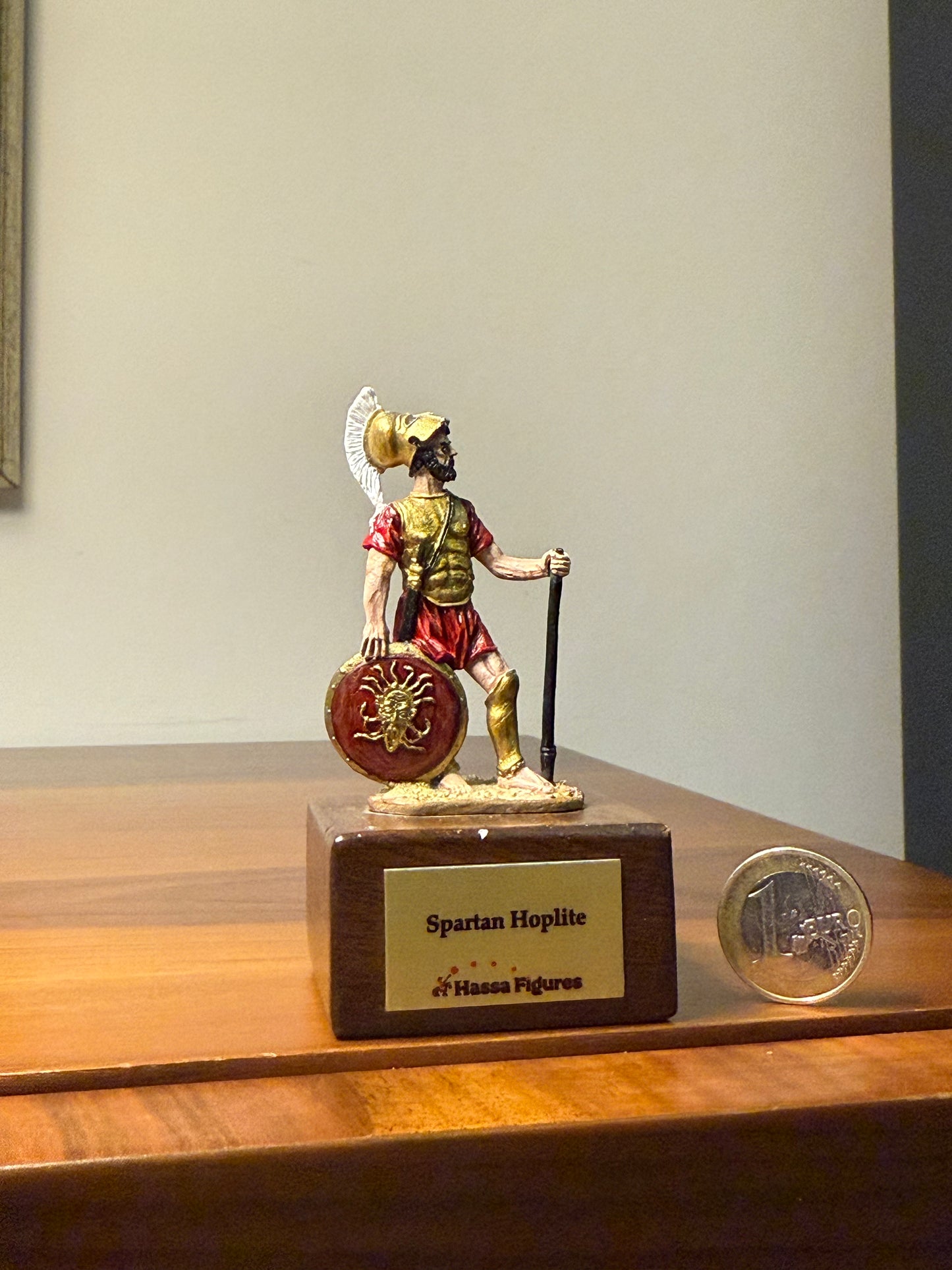Spartan Hoplite – Warrior of Sparta (5th Century BCE) Hand-Painted Miniature Figure – 54 mm