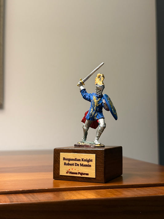 Burgundian Knight – Robert de Mamin (15th Century) Hand-Painted Miniature Figure – 54 mm
