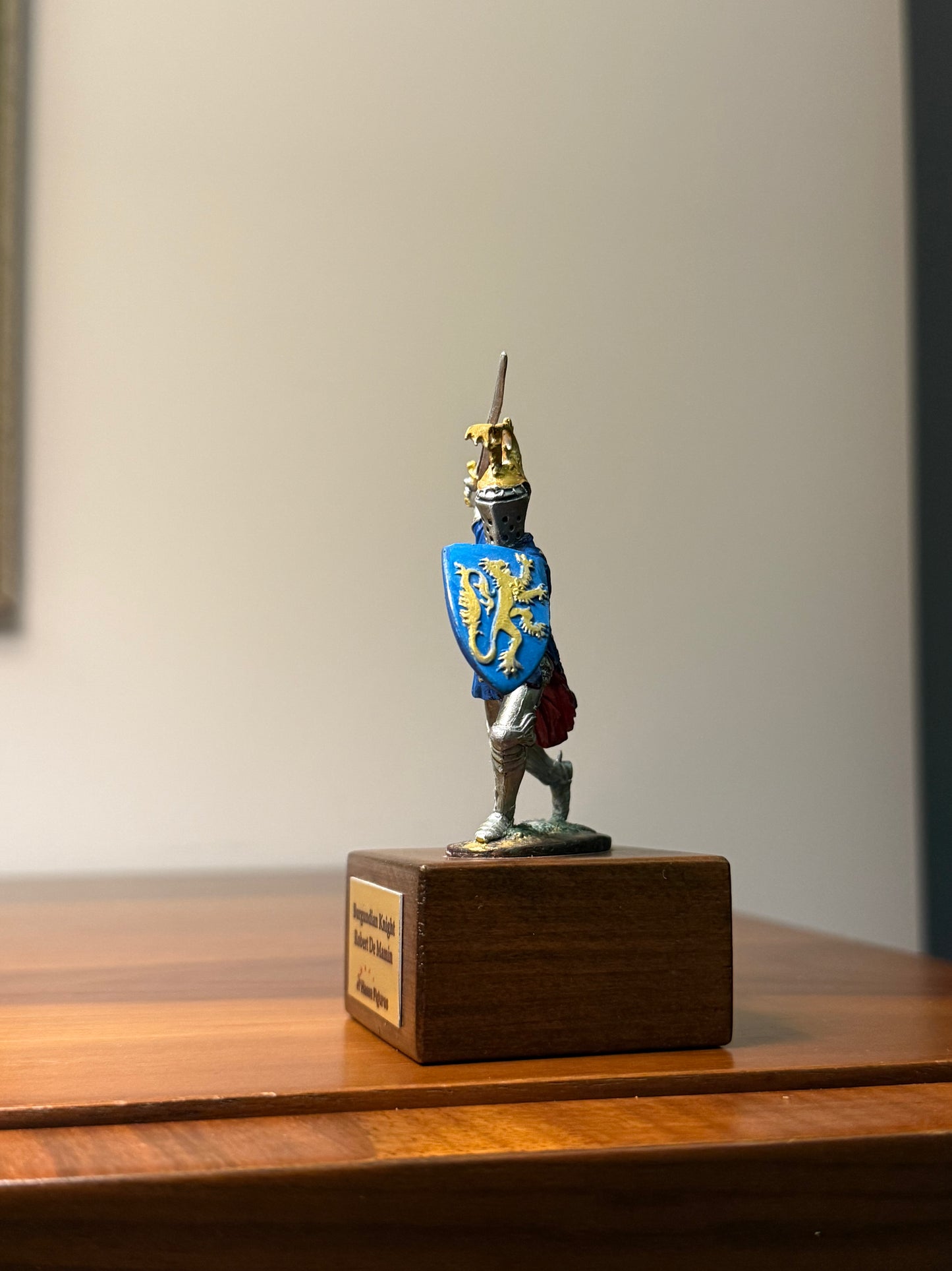 Burgundian Knight – Robert de Mamin (15th Century) Hand-Painted Miniature Figure – 54 mm