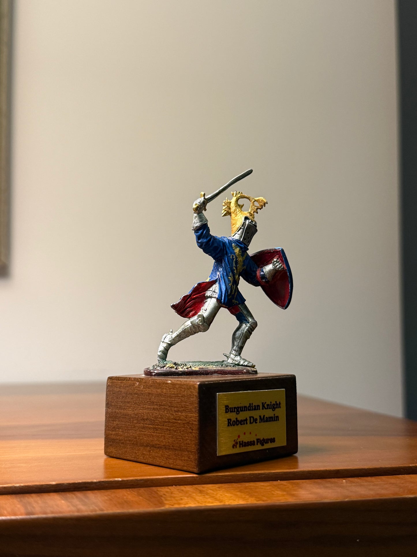 Burgundian Knight – Robert de Mamin (15th Century) Hand-Painted Miniature Figure – 54 mm