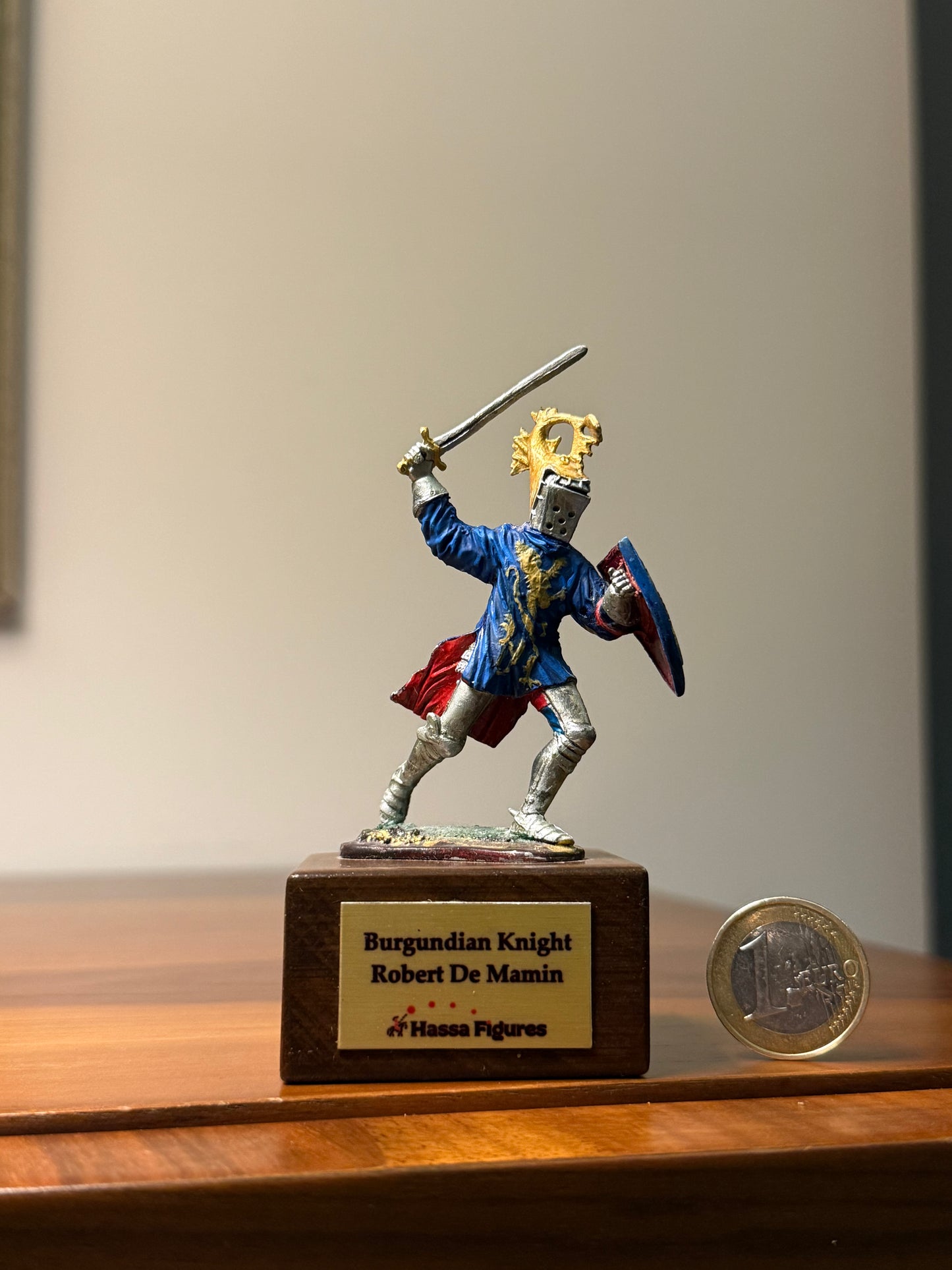 Burgundian Knight – Robert de Mamin (15th Century) Hand-Painted Miniature Figure – 54 mm