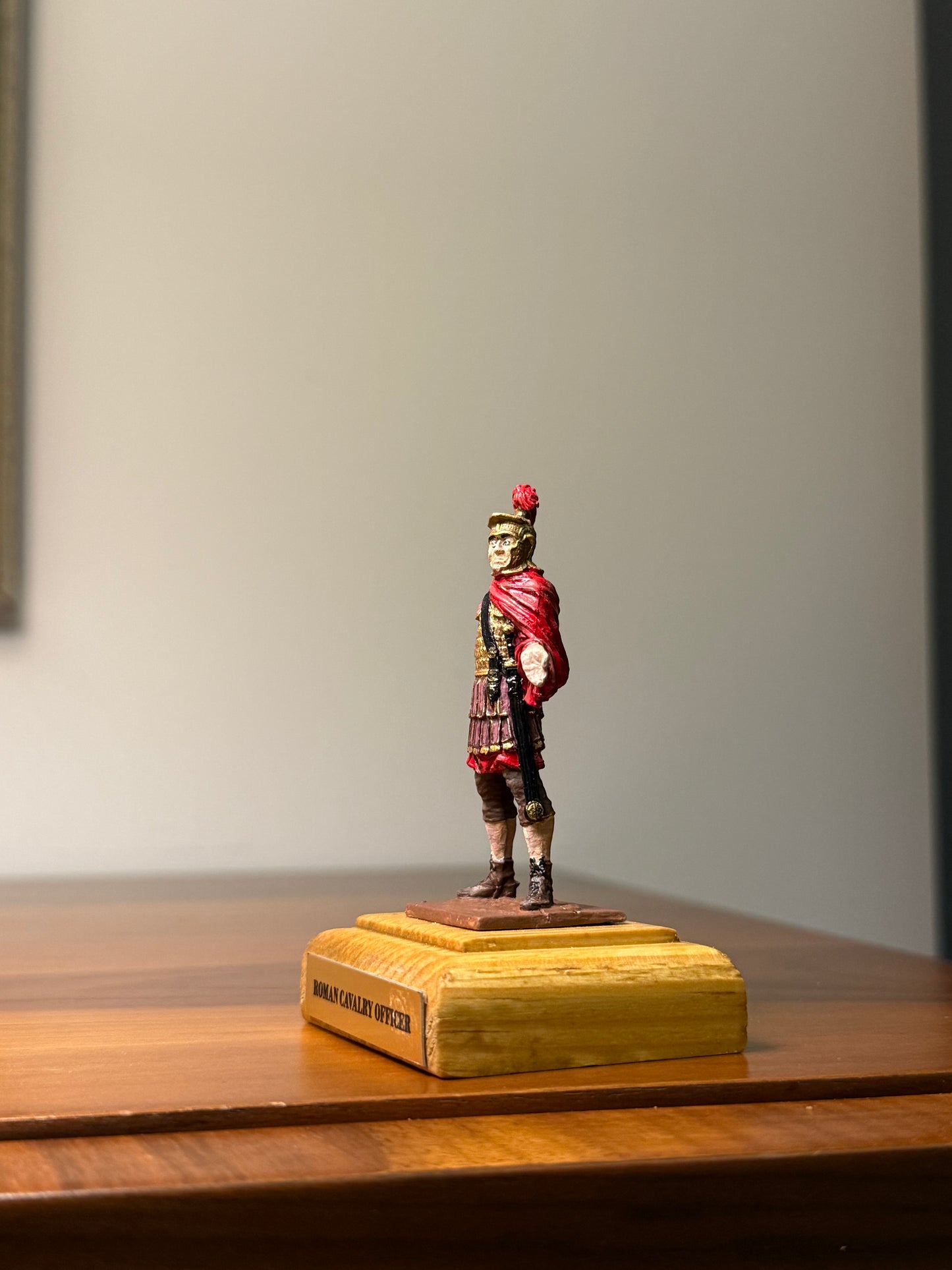 Roman Cavalry Officer – Imperial Eques Decurion (1st–2nd Century CE) Hand-Painted Miniature – 54 mm