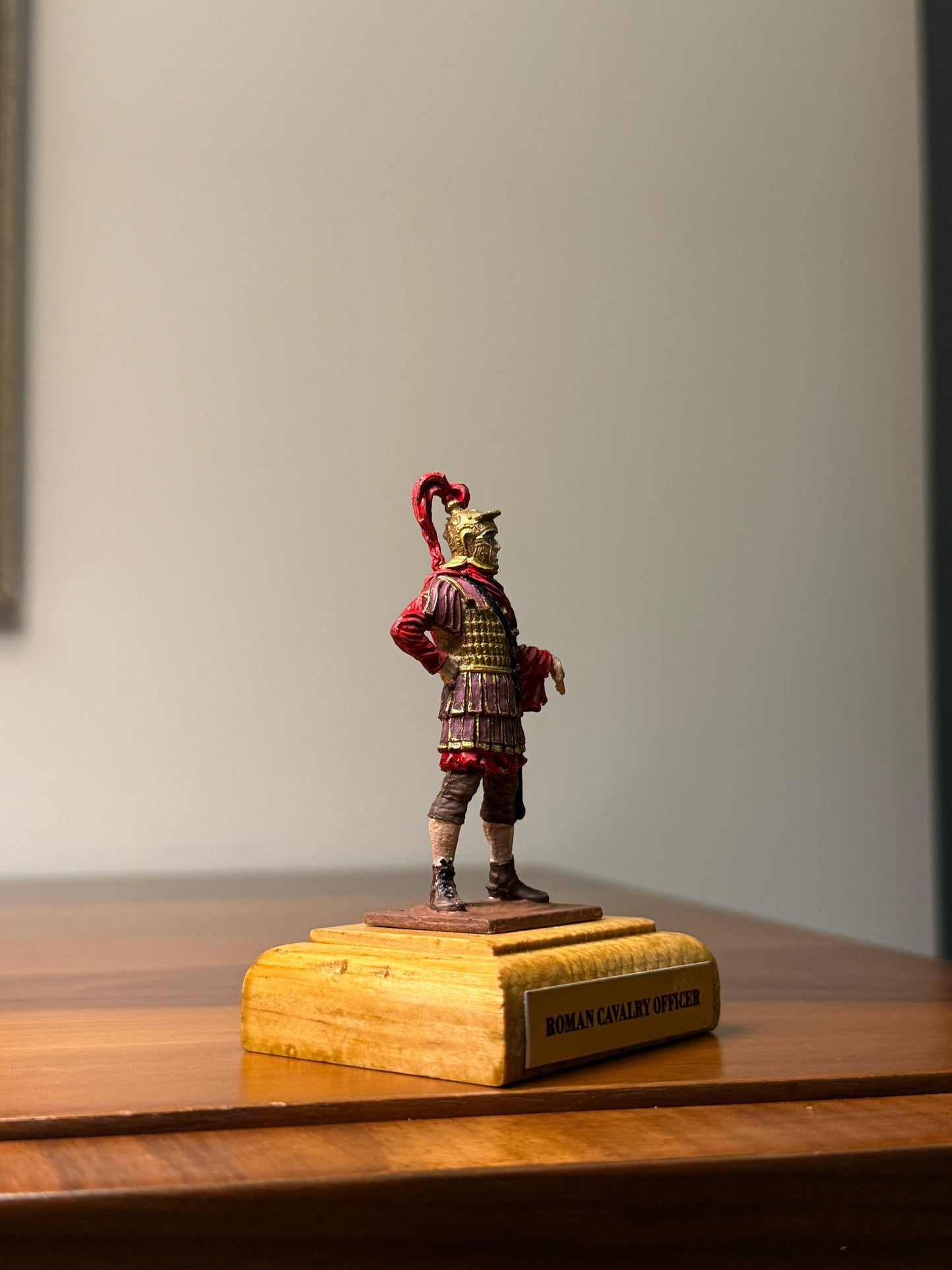 Roman Cavalry Officer – Imperial Eques Decurion (1st–2nd Century CE) Hand-Painted Miniature – 54 mm