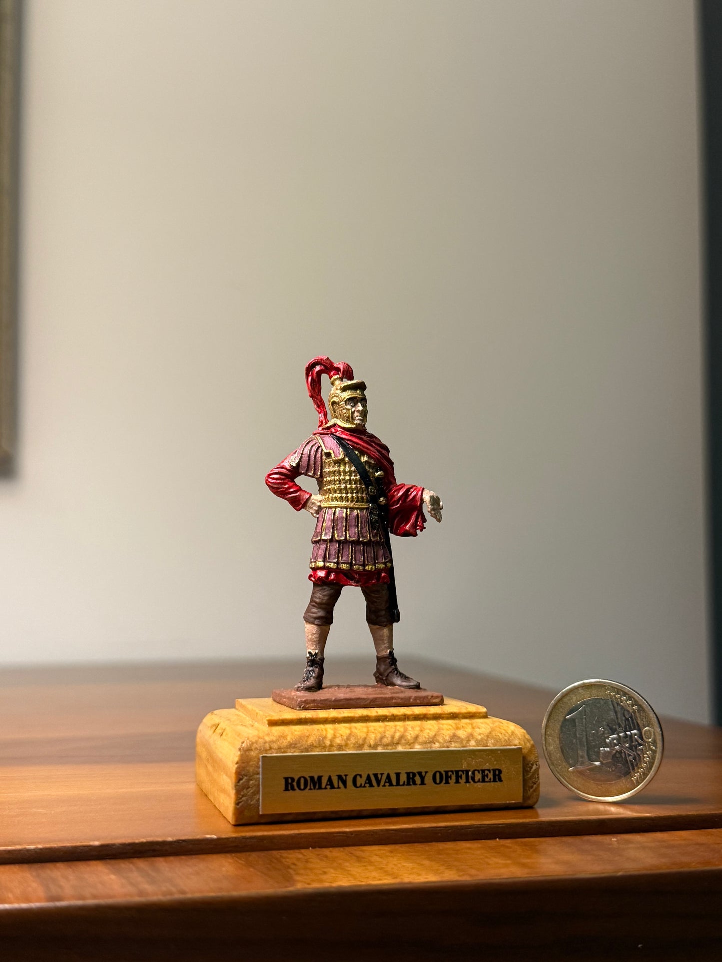 Roman Cavalry Officer – Imperial Eques Decurion (1st–2nd Century CE) Hand-Painted Miniature – 54 mm