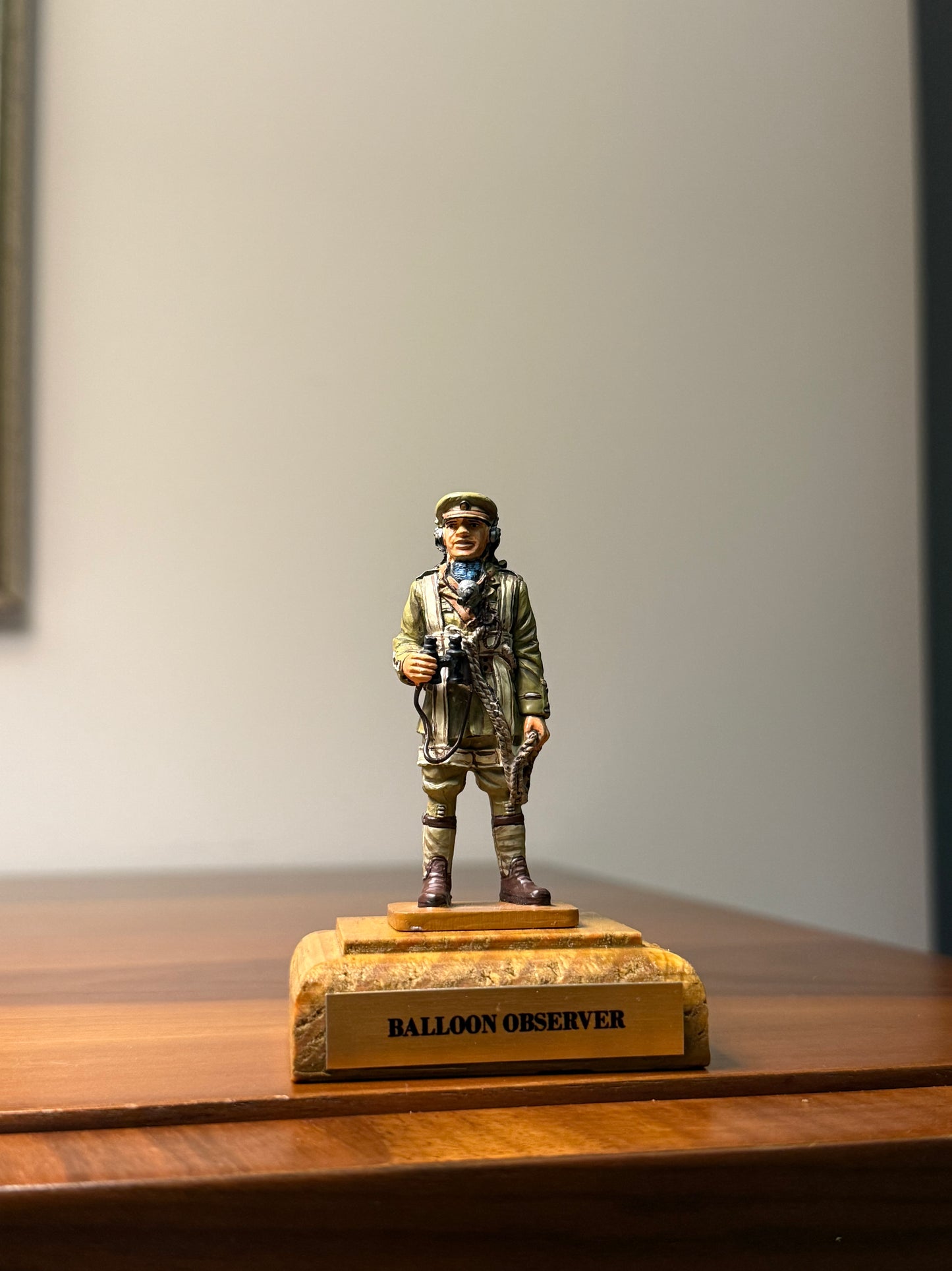 WWI Balloon Observer – Aerial Observation Corps (Pre-Painted Display Figure) – 54 mm